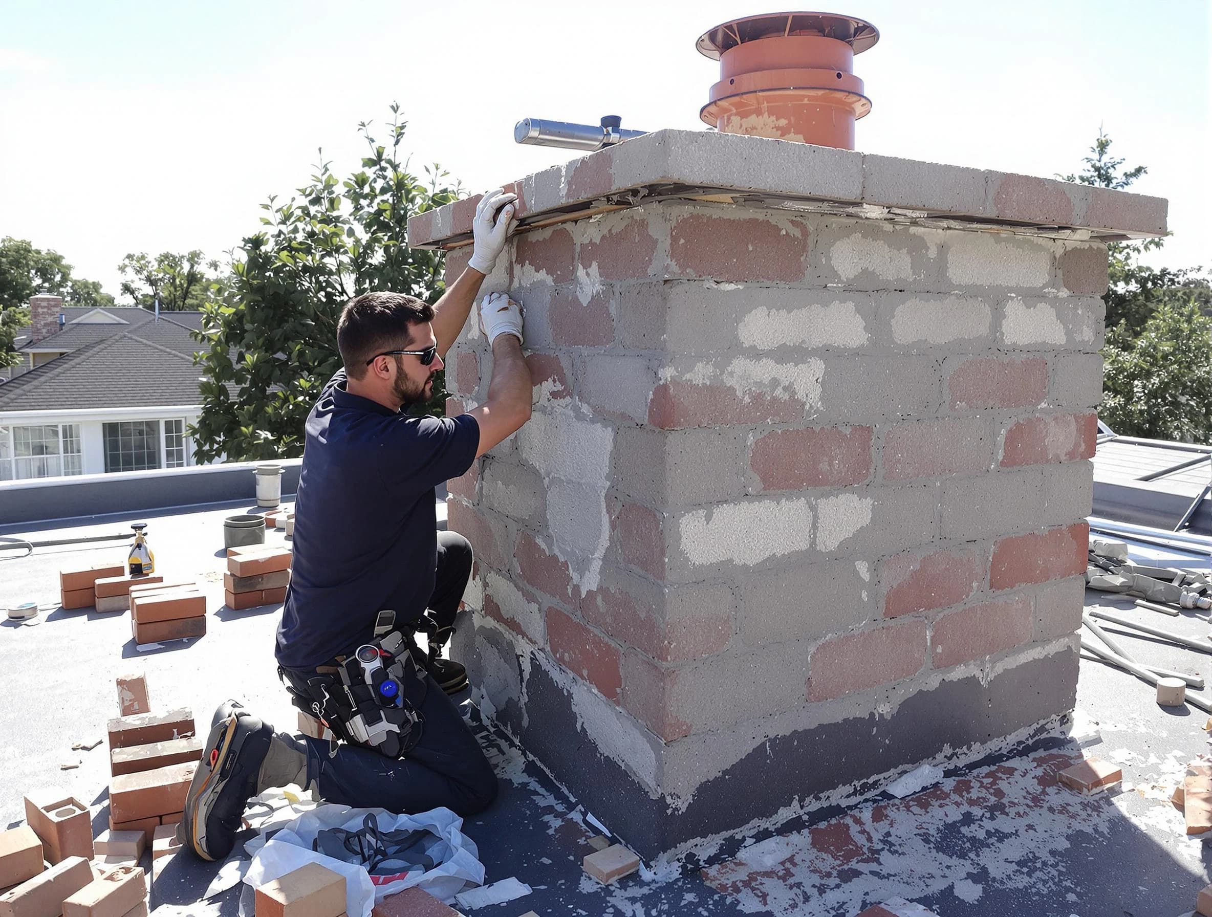Advanced chimney repair process by Cranberry Chimney Sweep in Cranberry, PA