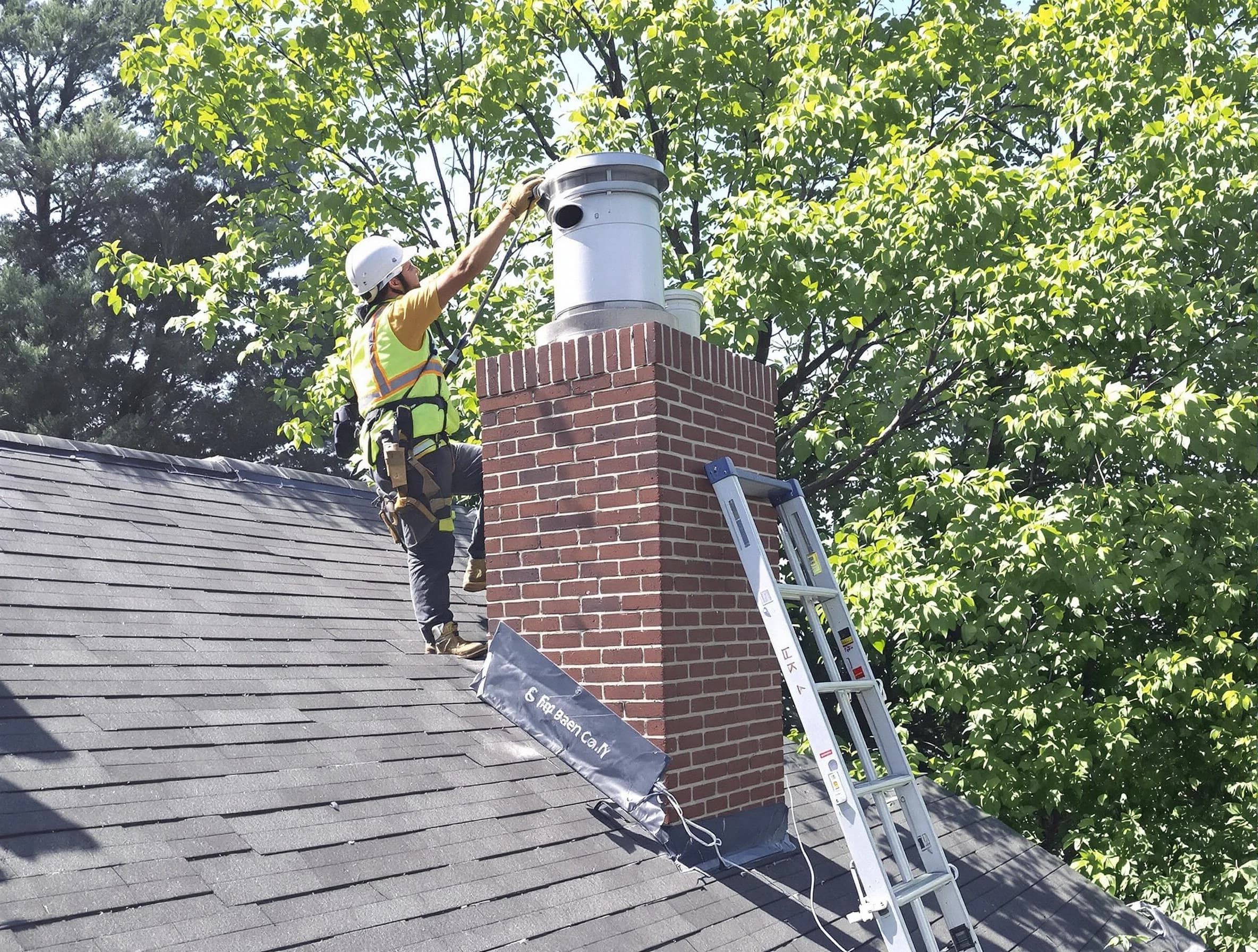 Chimney liner inspection by Cranberry Chimney Sweep in Cranberry, PA