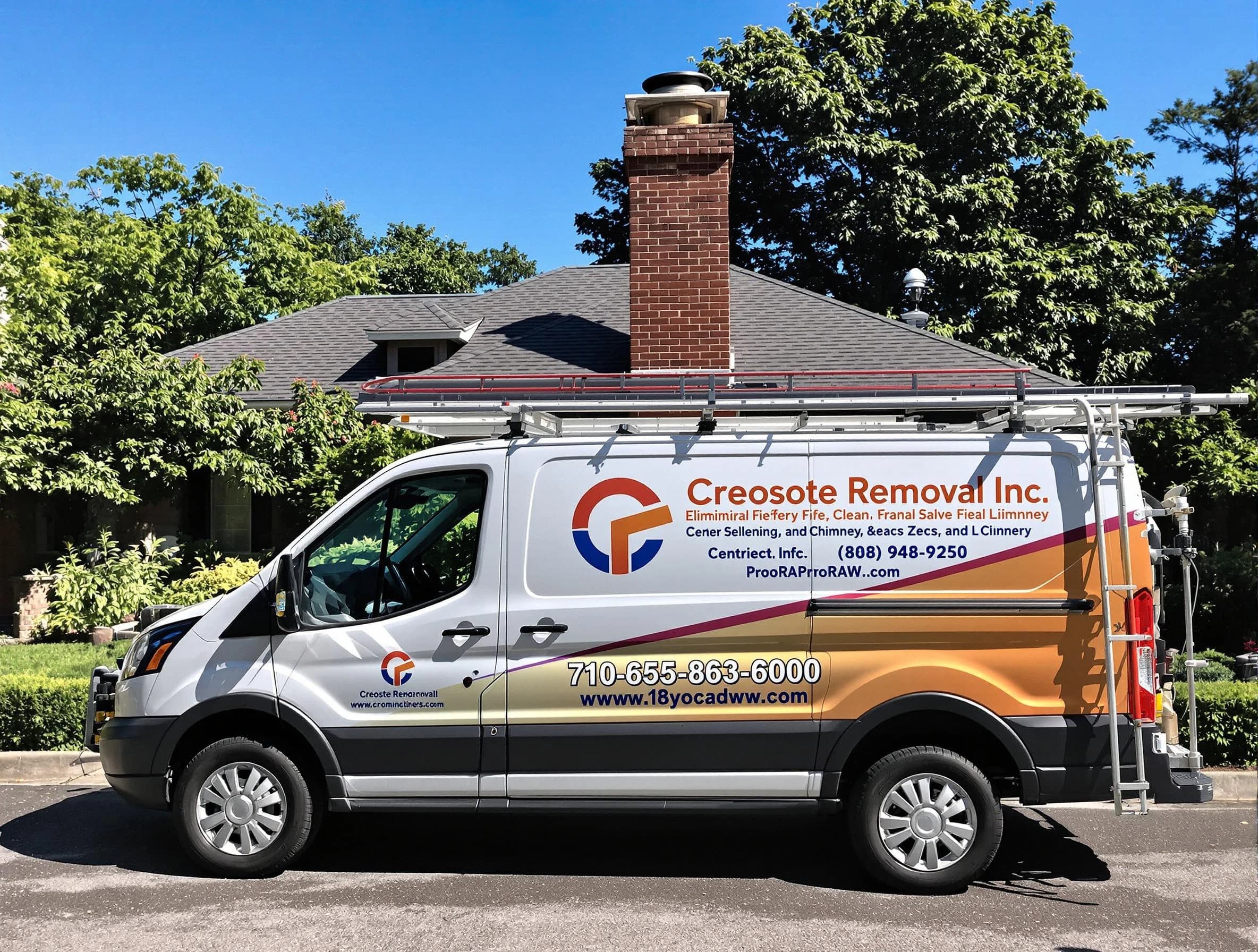 Cranberry Chimney Sweep technician removing creosote safely in Cranberry, PA