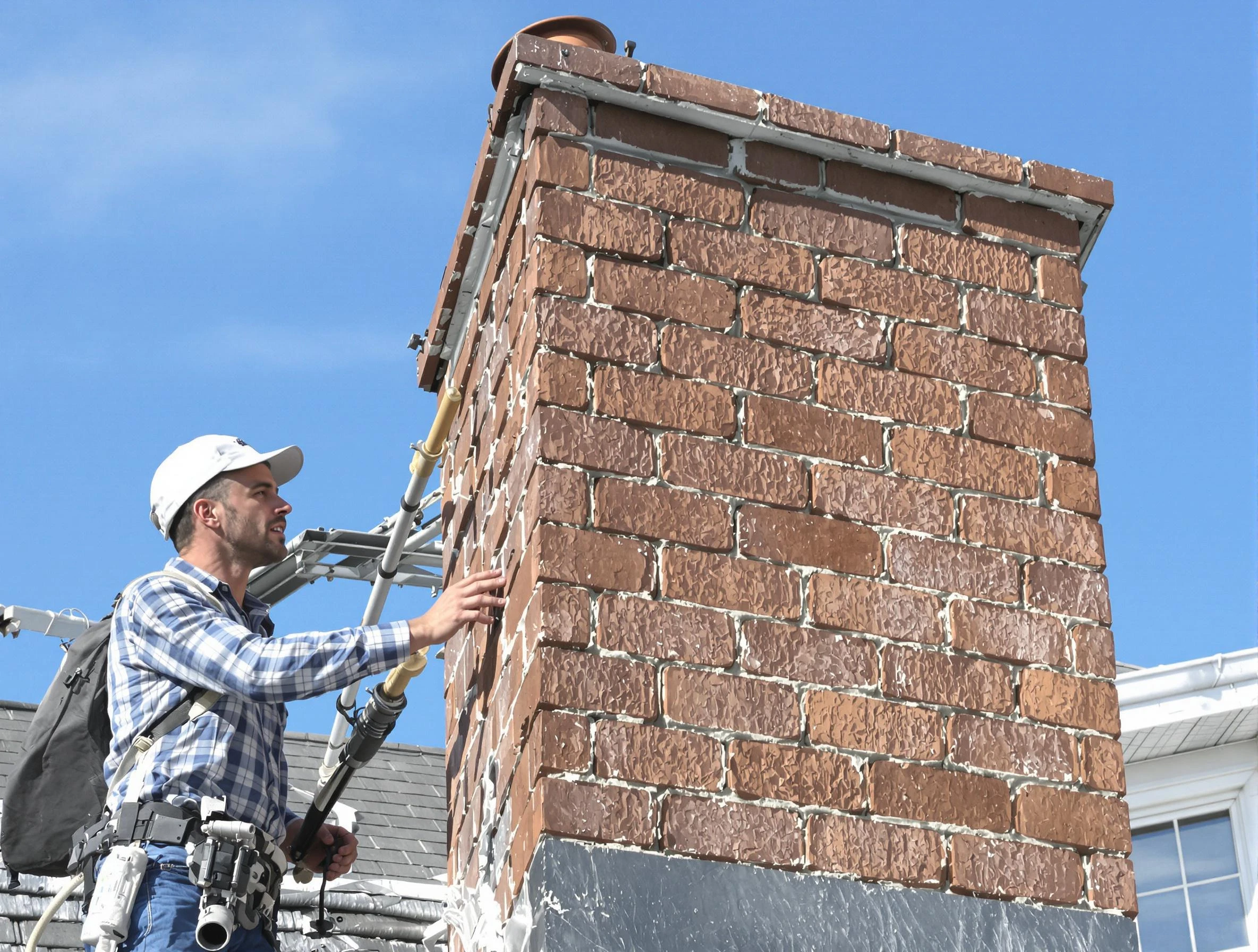 Brickwork for a chimney rebuild by Cranberry Chimney Sweep in Cranberry, PA